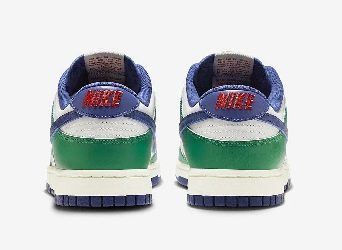 Кроссовки Nike Dunk Low Retro White/Gorge Green/Deep Royal Blue/Sail