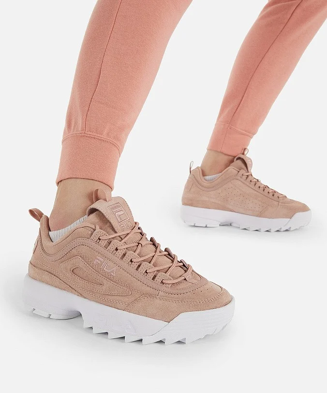 Кроссовки женские FILA Disruptor II Chalk Misty rose/Misty rose/White
