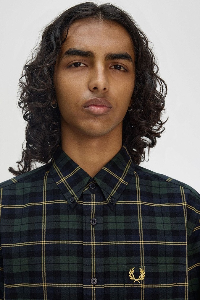 Рубашка Fred Perry Oxford Tartan Shirt