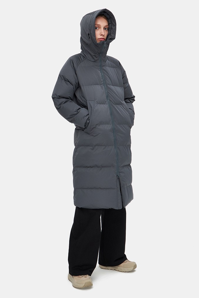 Пуховик женский SHU графитовый